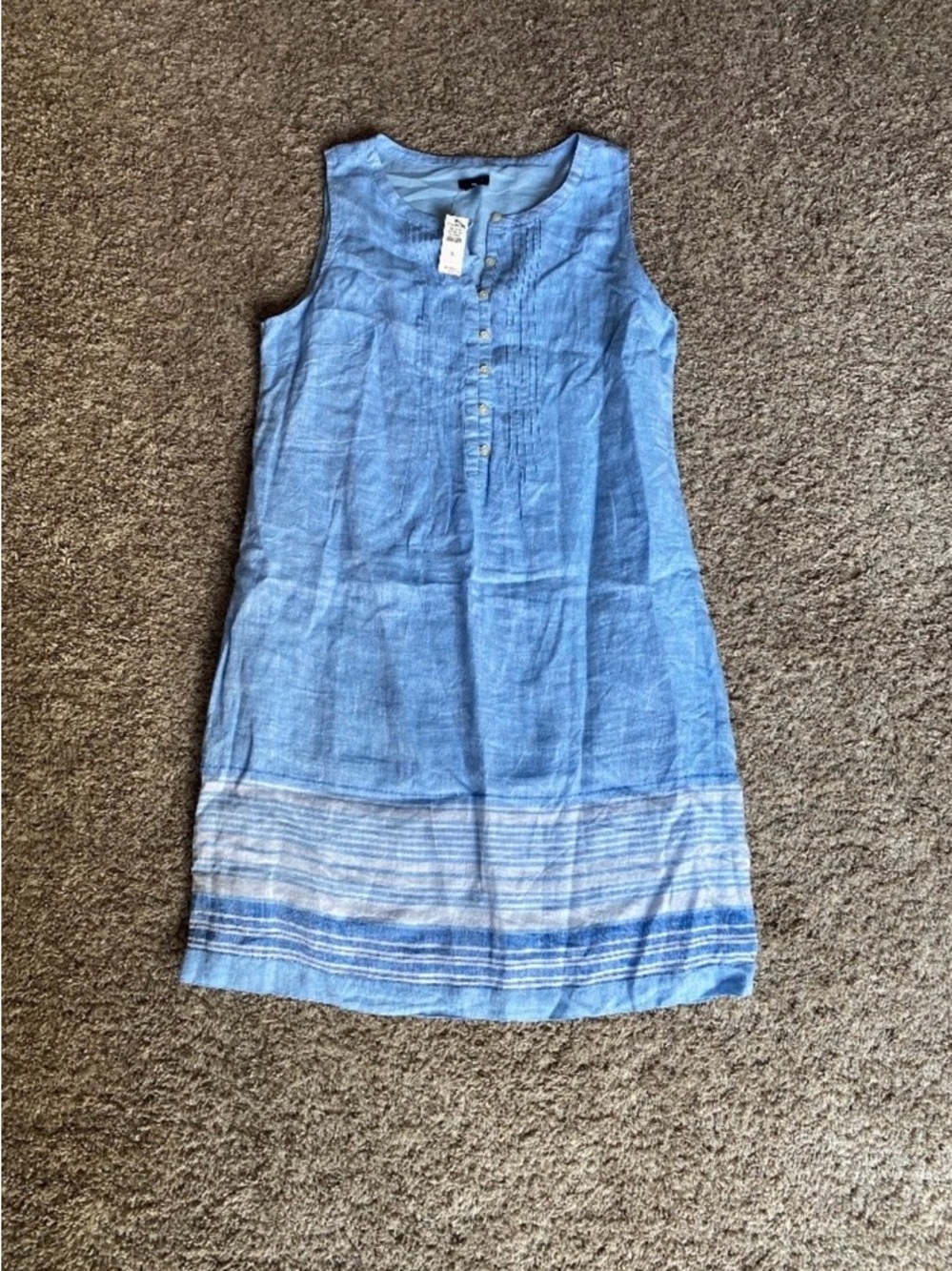 Talbots Linen Dress, Size 8 - Picture 2 of 2